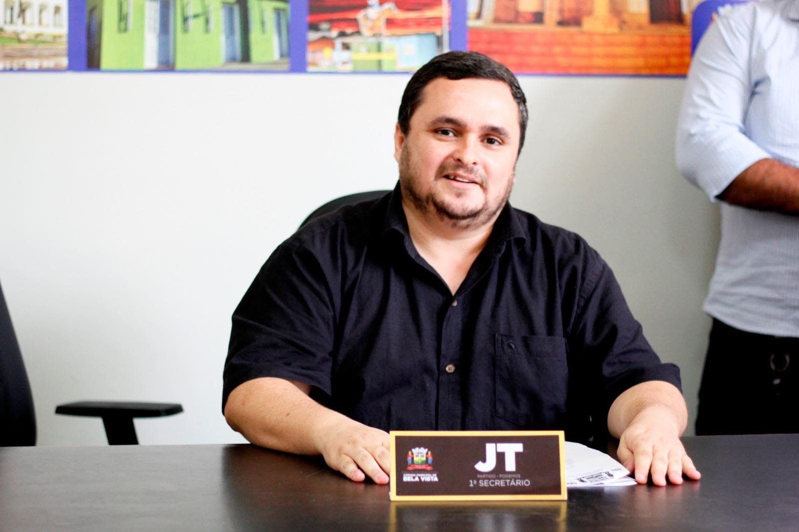 Vereador JT é eleito presidente da Câmara Municipal de Bela Vista para o biênio 2025-2026