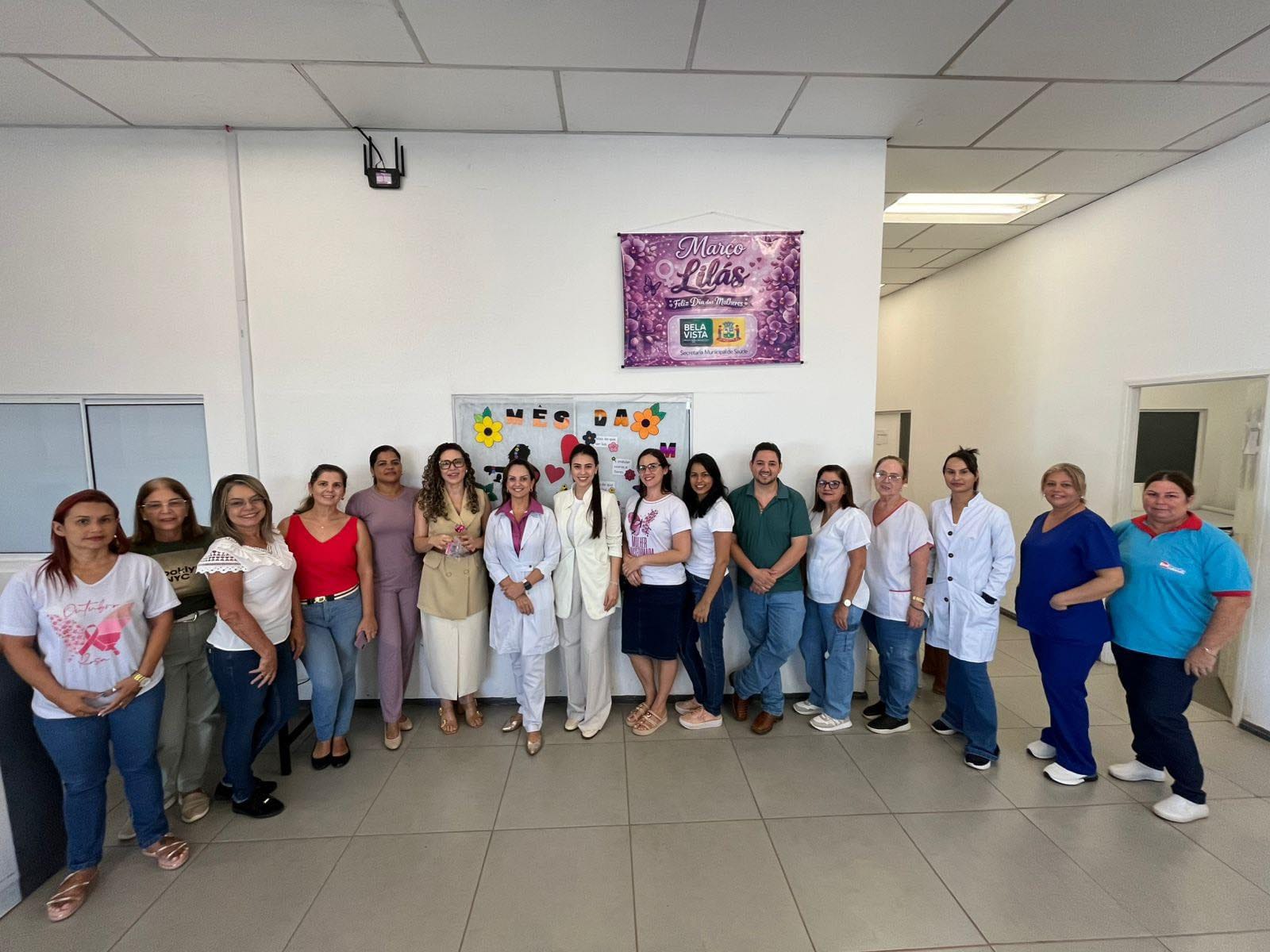 Ação Março Lilás com palestra sobre a Saúde da Mulher na Unidade Básica de Saúde “Postão”