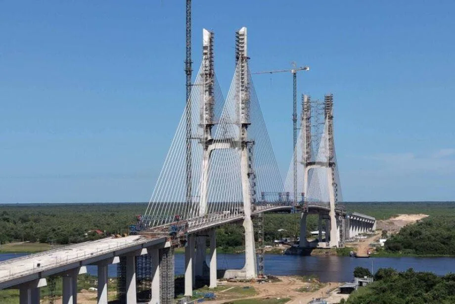 Obras da ponte da Rota Biocêanica entram na reta final para unir Brasil e Paraguai