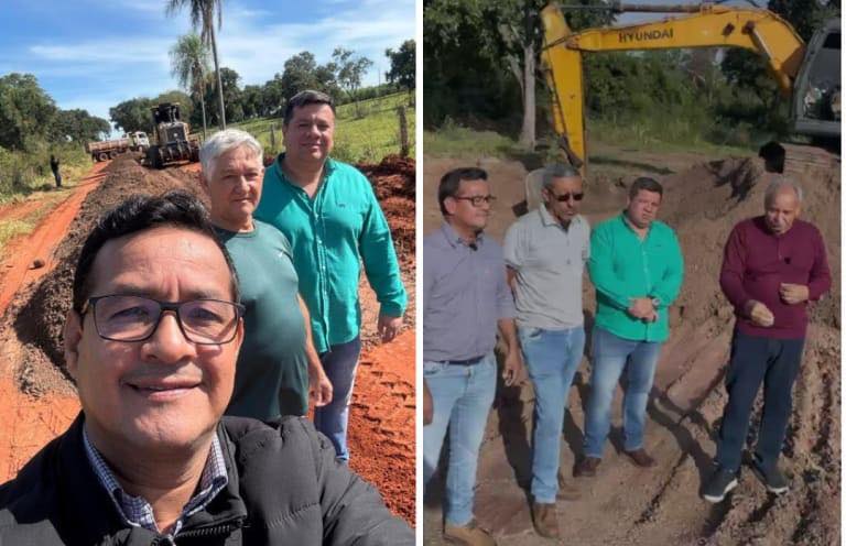 Vereador Fleitas acompanha melhorias nas estradas do Distrito Nossa Senhora de Fátima – Cativi